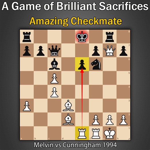 A Game of Brilliant Sacrifices | Melvin vs Cunningham 1994 | Kings Hunt