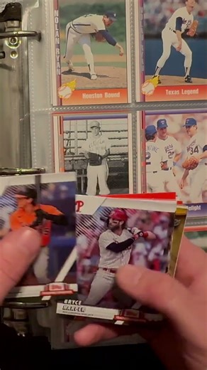 ASMR baseball card organization | #asmr #asmrtriggers #asmrvideos #sportscardasmr #relax