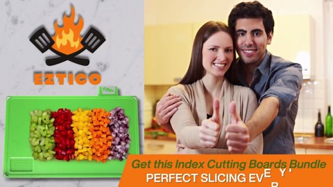 Cutting Board Set: 4-Piece Color-Coded, Non-Slip, BPA-Free, Perfect kitchen essentials for new home, Dishwasher Safe with Premium Scissors and Chopping Board Organizer, Quality kitchen stuff.
