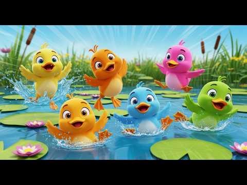 Five Little Duckling Pals Paddle Paddle Paddle | Water Play & Counting Song