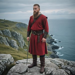 Viking Warrior Long Tunic | Medieval Norsemen Battle Garb | Handmade Nordic Warrior Robe | LARP Viking Costume Outfit - Etsy