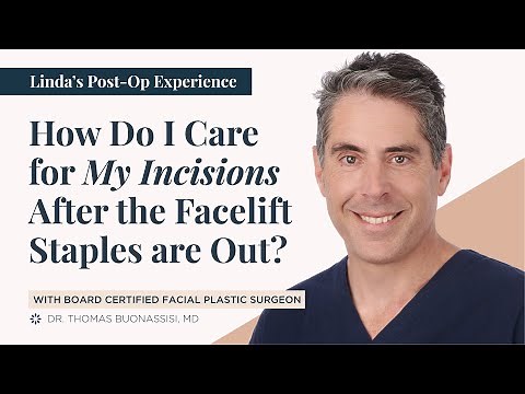 The Staple Removal Process at 1 Week Post-Op | Facelift Q&A with Dr. Buonassisi