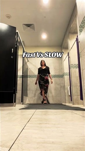 Fashionable Strut: A Slow-Motion Walk in Heels#slowmotion #fashionwalk #heels #style