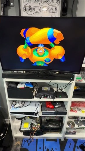 RetroTink 5x Pro out the box startup. With RGB modded N64 (Scart Cable) playing Mischief Makers