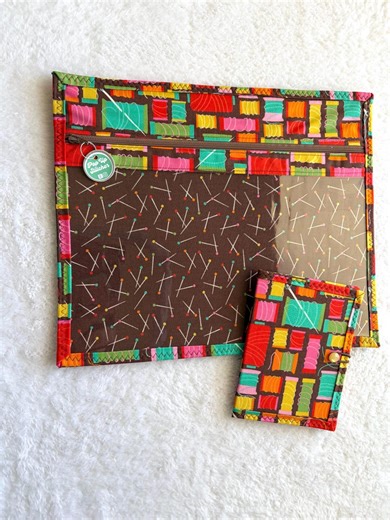 Thread Spools Sewing Project Bag : Vinyl Fabric 14x11 With Matching Notion - Etsy