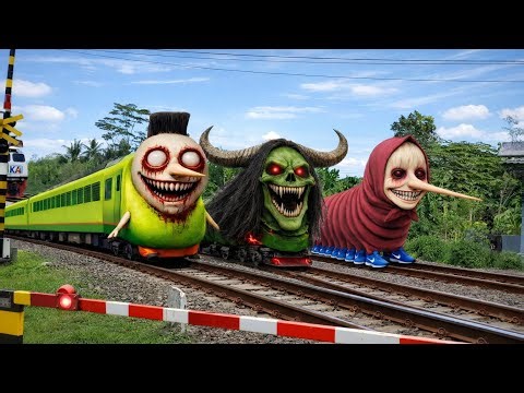 Detik-detik kereta api ditemukan menjadi Kereta Hantu Marsha Horor, Ular Alpha dan Hamood Habibi Ep4