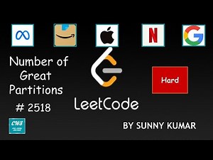 Number of Great Partitions | 2518 LeetCode | Dynamic Programming | Leetcode Weekly Contest 325