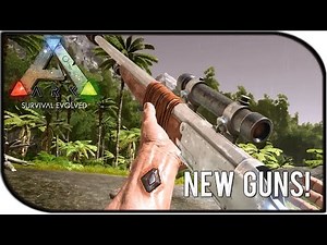 NEW GUNS, TRANQ RIFLE, M249, .50CAL SNIPER! (ARK: Survival Evolved Mods / Mod Showcase)