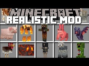 Minecraft REALISTIC MOD / SPAWN REALISTIC MONSTERS IN REAL LIFE MINECRAFT !! Minecraft