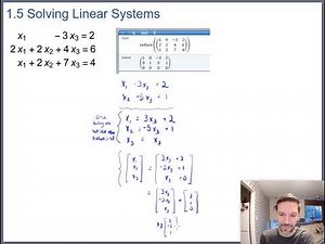 Vector Form of the Solution Set (Math 204 Section 1.5 video 2)
