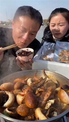 MUKBANG OCTOPUS SPIDER SQUID SEAFOOD MIX VEGETABLE #03 _OCTOPUS #SPICY #SEAFOOD_ #REEL #TRENDING #NEW #SHORTS | Snail Eat