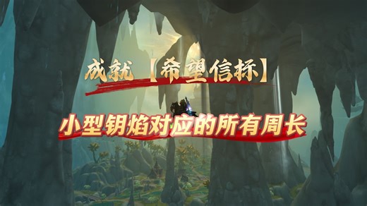 魔兽世界希望信标成就，每座小型钥焰对应的周长任务