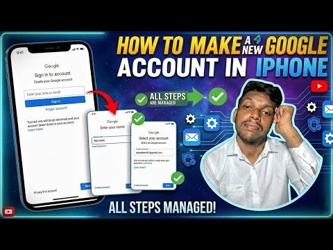 How To Make A New Google Account In iPhone | Byte Revolution