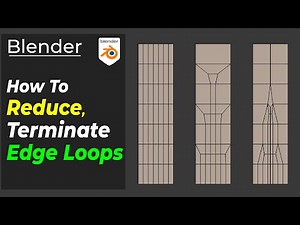 Blender Tutorial How To Reroute, Reduce, Terminate Edge Loops.