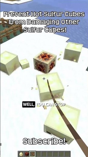 How To Stop Hot Sulfur Cubes From Damaging Other Sulfur Cubes In Minecraft?!