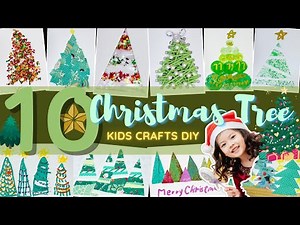 10 Adorable Christmas Tree Cards *by Little Hands*! 🎄 Easy Kids DIY Crafts 子供とできる！簡単クリスマスツリーカード作り