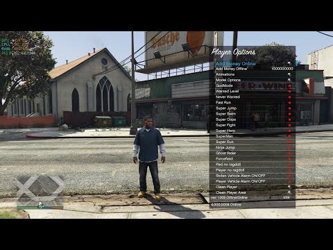 PS5 Grand Theft Auto 5 (GTA 5) 1.09 Mod Menu (Not PS4 Version)