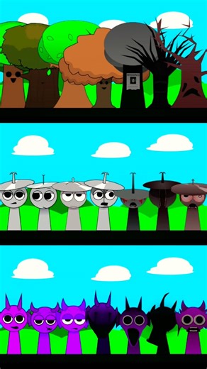 Mr. Tree x Clukr x Durple 1-7 Best Phase 🎮🚀🔥 #incrediboxsprunki #sprunki #incredibox #shorts #gaming