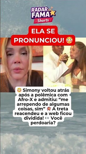 SIMONY SE PRONUNCIA APÓS POLÊMICA COM AFRO-X