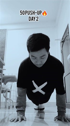 Day 2 | 50 push-up challenge #pushpullworkout #pushupchallenge #motivation #trending #workout