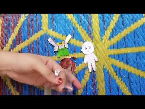 How to make paper doll set | DIY tutorial Crafts for kids | playing with handmade paper doll house 