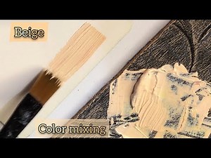 How to make beige color |Color mixing #colormixing #painting