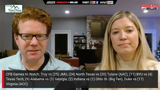 Onorato & Miller - Remembering Siena Lacrosse Head Coach Liam Gleason The sudden loss of Siena Lacrosse head coach Liam Gleason has left his Saints and UAlbany communities heartbroken, while the overall lacrosse world is mourning the 41-year old's passing this week. The second-to-last College Football Playoff rankings are out. Alabama, Notre Dame and Miami are in precarious positions with the Crimson Tide the only of those programs playing on conference championship weekend. Plus, Professional B