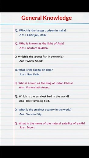 General knowledge | GK questions and answers #shorts #gk #gkquestion #education #youtubeshorts