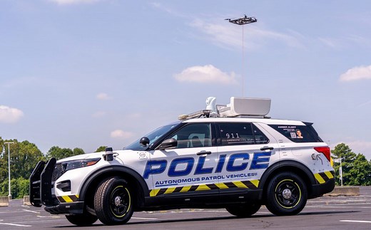 US police unveil Robocop car: Drives itself and releases drone to catch criminals