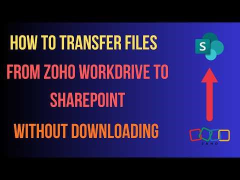 How to Transfer Files from Zoho WorkDrive to SharePoint with CloudsLinker