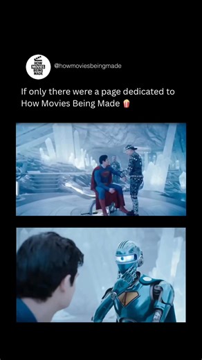 How Movies Being Made on Instagram: "In Man of Steel, young Clark speaks with a Kryptonian scout robot inside the ancient ship. The moment feels calm, curious, and mysterious, revealing knowledge about his origin. This quiet exchange helps shift the film from childhood discovery to destiny, grounding massive stakes in a simple, intimate conversation. Behind the scenes, the robot was performed using motion capture and voice acting on set. The actor’s delivery shaped the scene’s tone, while visual