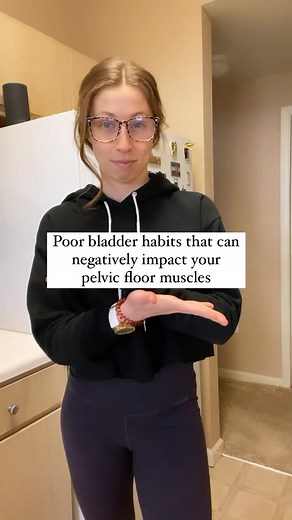 Stay hydrated. Sit your butt down (when possible). Let your bladder push pee out on its own. Keep your pelvic floor muscles relaxed.