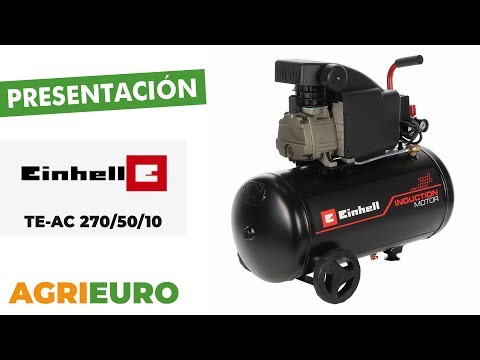 Einhell TE-AC 270/50/10 - Compresor de aire eléctrico con ruedas - Presentación