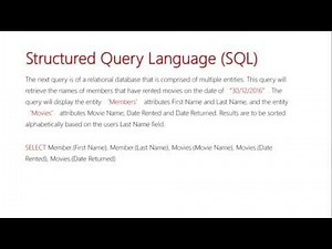 Introduction to SQL