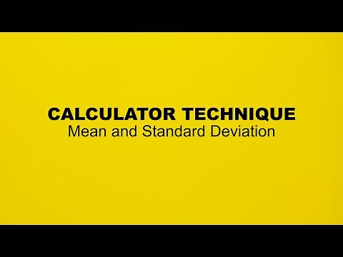 How to find the Mean and Standard Deviation using Canon F-789SGA