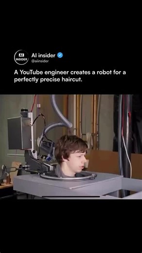 Insider on Instagram: "An engineer has built a hair-cutting robot with incredible precision, proving that innovation has no limits. From design to execution, this machine delivers salon-quality cuts—all without human hands. Watch the full demonstration on YouTube and see this masterpiece in action. #roboticsinnovation #automationtech #engineeringgenius #futureofgrooming #aiinrobotics #diyengineering #techcreations #stuffmadehere"