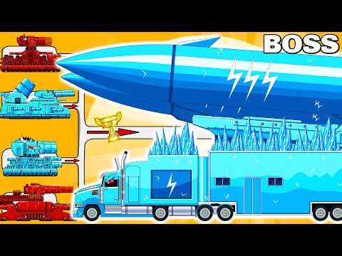 CONTAINER Missile Launch vs MEGA TANK Takes on New Look Tank in EPIC CARTOON BATTLE