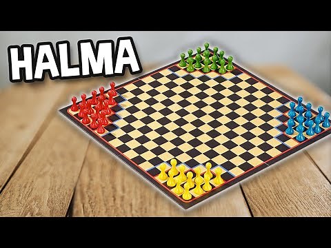 HALMA (für Anfänger) - Spielregeln TV (Spielanleitung Deutsch) - Quadratisches Halma