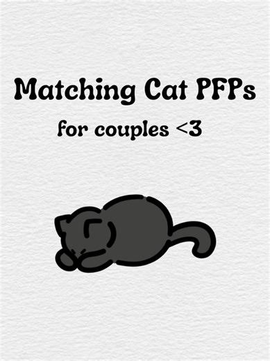 Matching Cat Profile Pictures for Couples