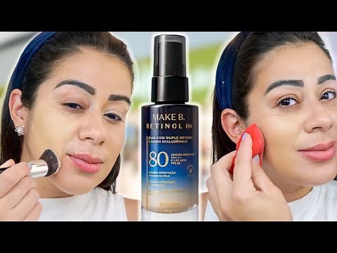 TESTEI BASE RETINOL H+ MAKE B O Boticário