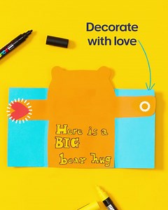84 reactions · 28 shares | 笠 Send Dad a bear hug with this handmade Father's Day card idea. 笠 | Officeworks | Facebook
