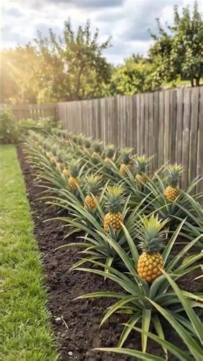 How to grow pineapples in your backyard🍊✨ #GardenTips #GrowYourOwn #ForYouPage