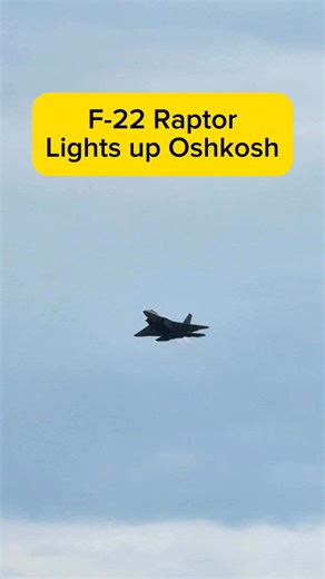 2.5K views · 34 reactions | F-22 Raptor Highlights Oshkosh 2025 #aviation #oshkosh #besnappy #airshow #eaa #fighterjet #usaf #f22 | BeSnappy | Facebook