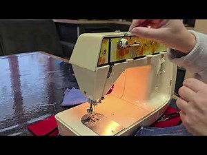 einfädel Ober, Unter Nähmaschine Singer Starlet 354 , Заправка швейной машины threading a sewing mac