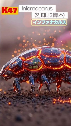 K47행성 외계용암생명체 #AI다큐 #외계생명체 #Alien #extraterrestrial life #Vie extraterrestre #ショート #insects