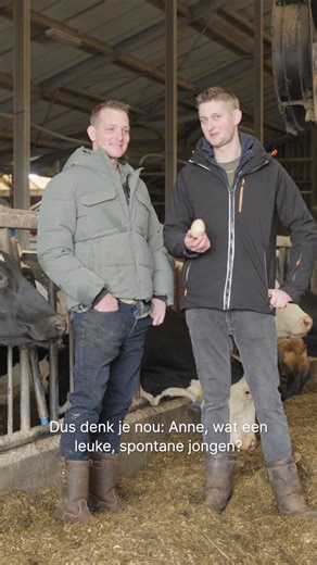 Iets vertellen over boer Anne binnen 60 seconden? Laat dat maar aan neef Pieter over! ⏰ 'Anne is boer in hart en nieren, puur natuur en nooit chagrijnig.' Ga naar boerzoektvrouw.nl en schrijf Anne een brief! Je hebt tot maandag 16 maart. | Boer zoekt vrouw