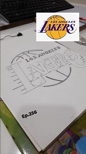 Los Angeles Lakers | Logo Design | Pencil Sketch | American Professional Basketball Team #nba #ai
