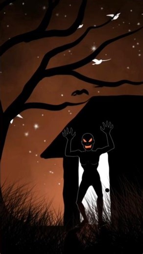 Scary Drawing Easy 😱 | Horror Night Digital Art | Draw Spark #Shorts