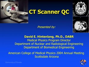 CT Scanner QC - SlideServe
