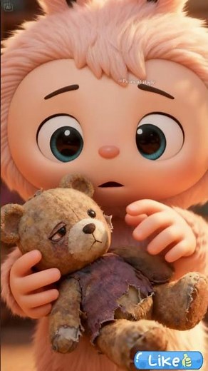 Sitting alone, Labubu found a heart that needed mending... just like mine felt. #labubu #cartoon